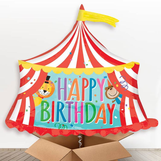 Circus Birthday Helium Balloons in a Box - Giant Balloon | Party Save Smile