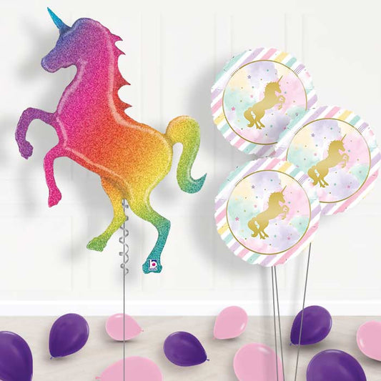 Shaped Unicorn Balloon Bouquet in a Box