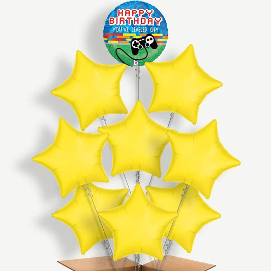 Happy Birthday Game Controller Helium Balloon Bundle | Party Save Smile