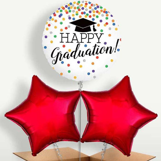 Confetti Happy Graduation Bunch of Balloons | Party Save Smile
