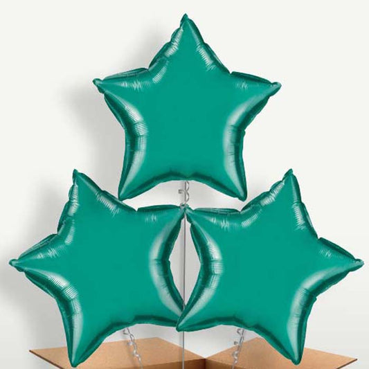 Teal Blue Star Helium Bunch of Balloons | Party Save Smile