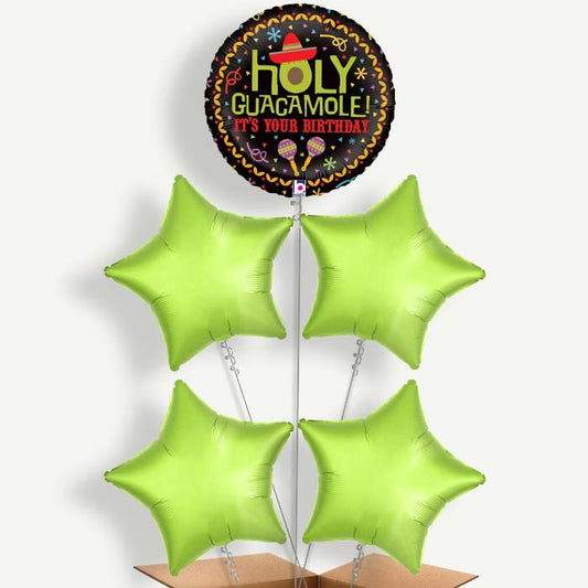 Holy Guacamole Birthday Helium Cluster Balloons | Party Save Smile