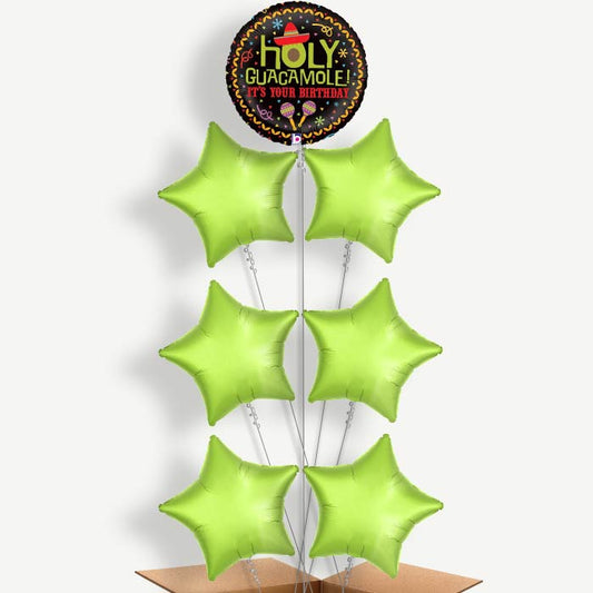 Holy Guacamole Birthday Helium Balloon Arrangement | Party Save Smile