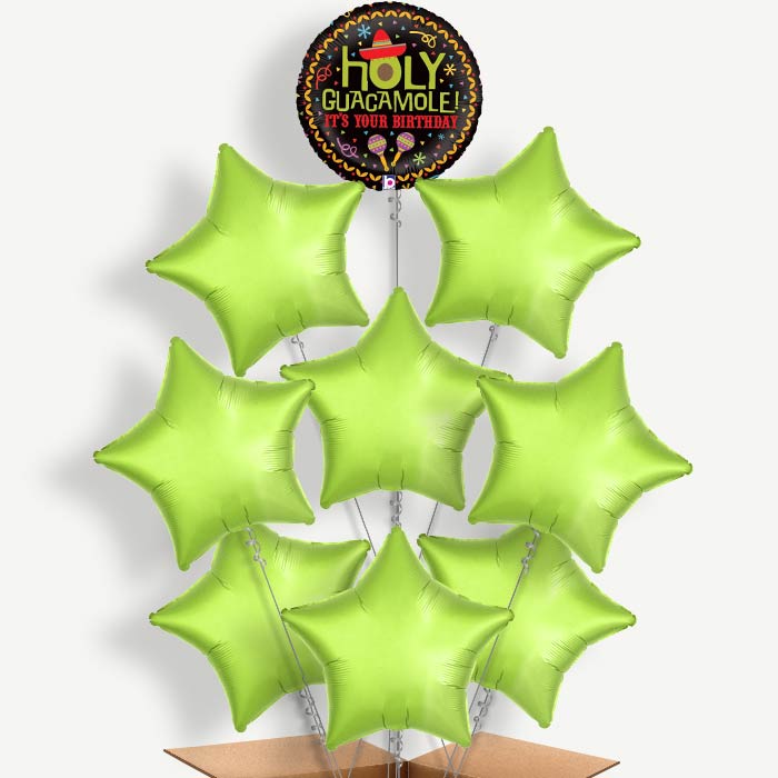Holy Guacamole Birthday Helium Balloon Bundle | Party Save Smile
