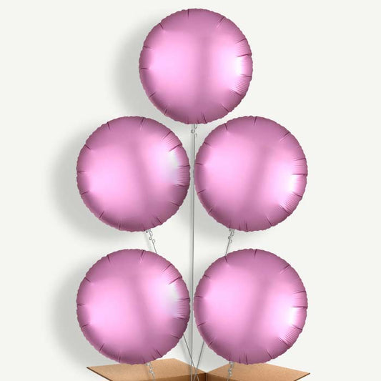 Flamingo Pink Balloon Cluster Inflated with Helium | Party Save Smile