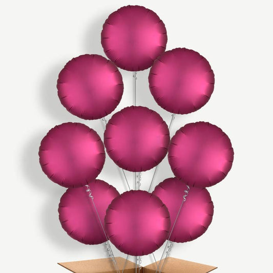 Pomegranate Pink Circles Helium Balloon Bundle | Party Save Smile