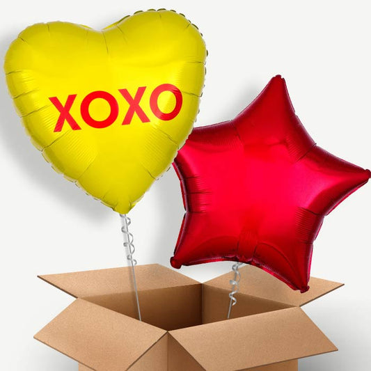 XOXO Candy Heart Helium Balloon Two | Party Save Smile