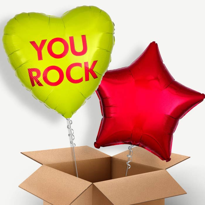 You Rock Candy Heart Helium Balloon Two | Party Save Smile