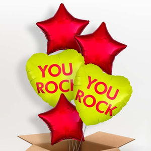 You Rock Candy Heart Helium Balloon in a Box