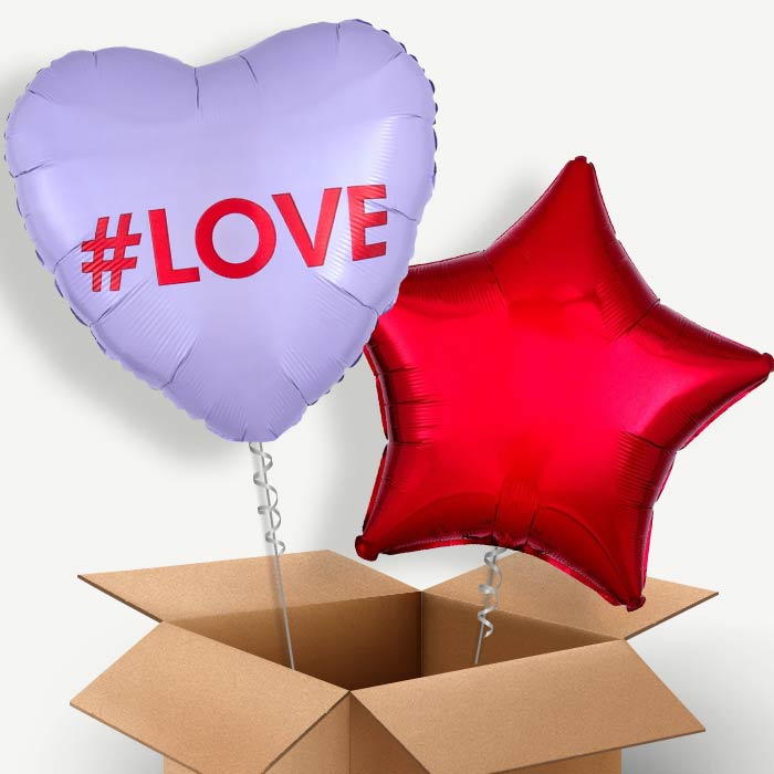 Love Candy Heart Helium Balloon Two | Party Save Smile