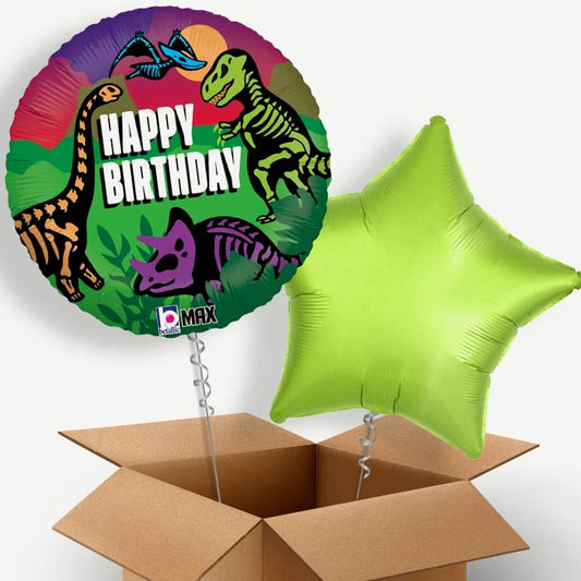 Jurassic Birthday Helium Balloon Pair | Party Save Smile