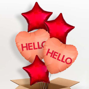 Hello | Candy Heart Helium Balloon in a Box