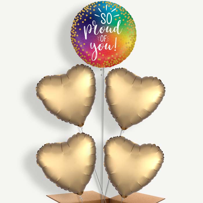 So Proud of You Helium Balloon Cluster  | Party Save Smile