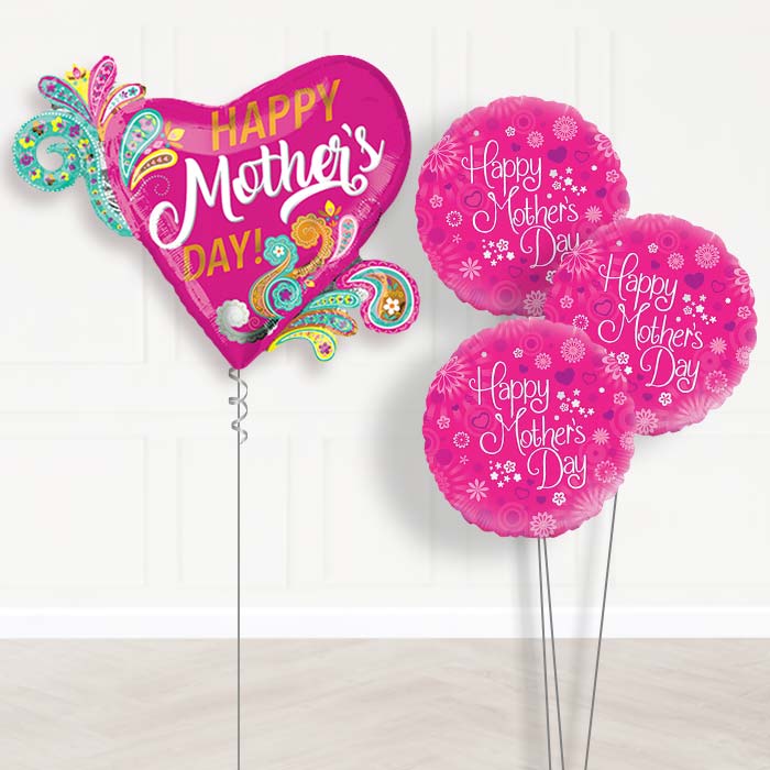 Mothers Day Balloon Bouquet in a Box - Hearts - Themed Bouquet | Party Save Smile