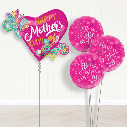 Mothers Day Balloon Bouquet in a Box - Hearts - Themed Bouquet | Party Save Smile