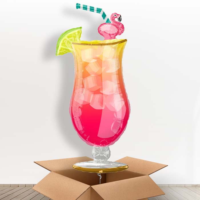 Hen Party Tropical Cocktail Helium Balloon in a Box - Giant Balloon | Party Save Smile