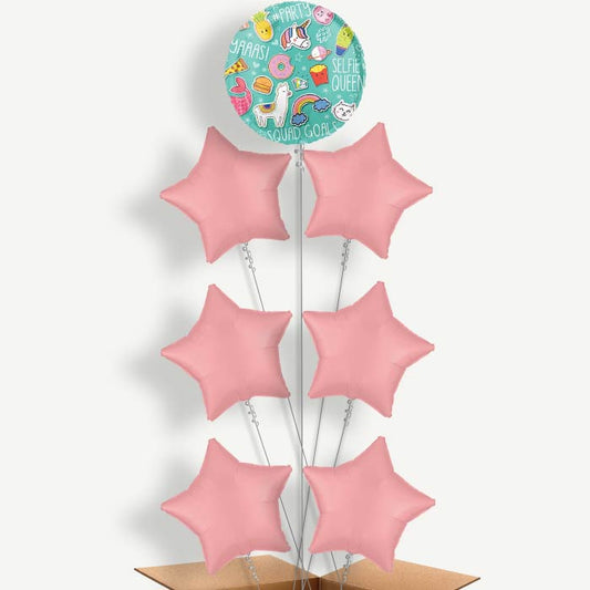 Selfie Social Media Helium Balloon Arrangement | Party Save Smile