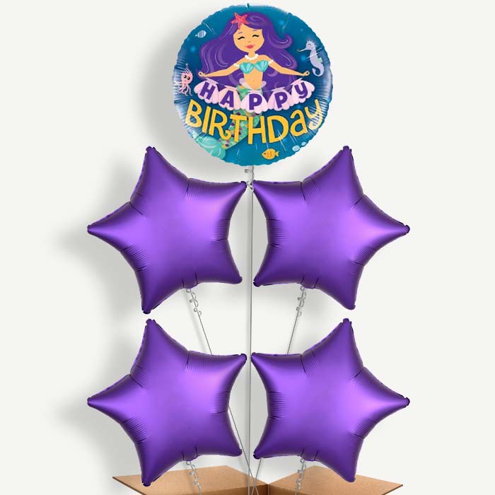 Stars Happy Retirement Helium Balloon Cluster  | Party Save Smile