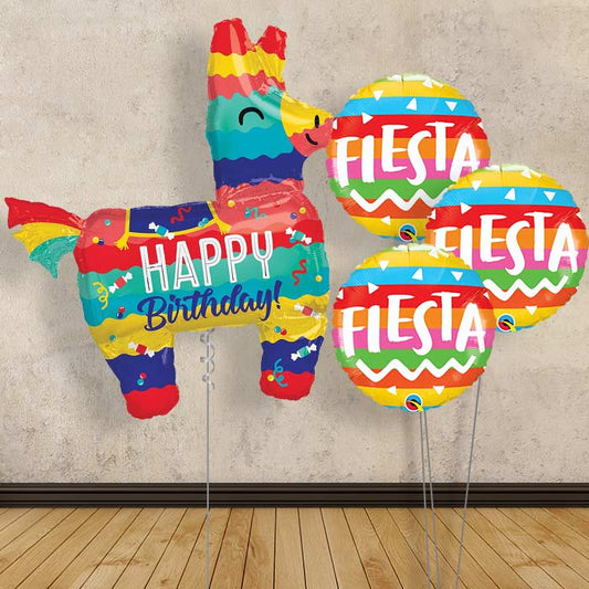 Mexican Balloons Display in a Box - Birthday - Themed Bouquet | Party Save Smile