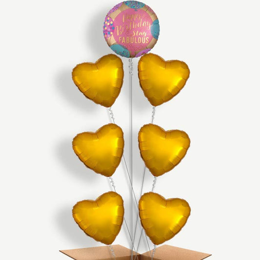 Stay Fabulous Birthday Helium Balloon Arrangement | Party Save Smile