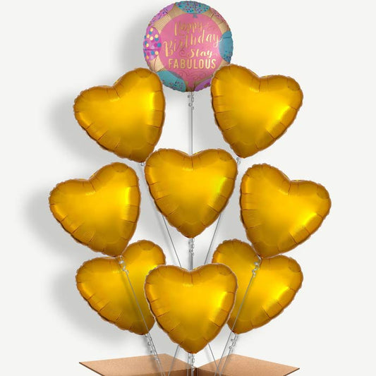 Stay Fabulous Birthday Helium Balloon Bundle | Party Save Smile