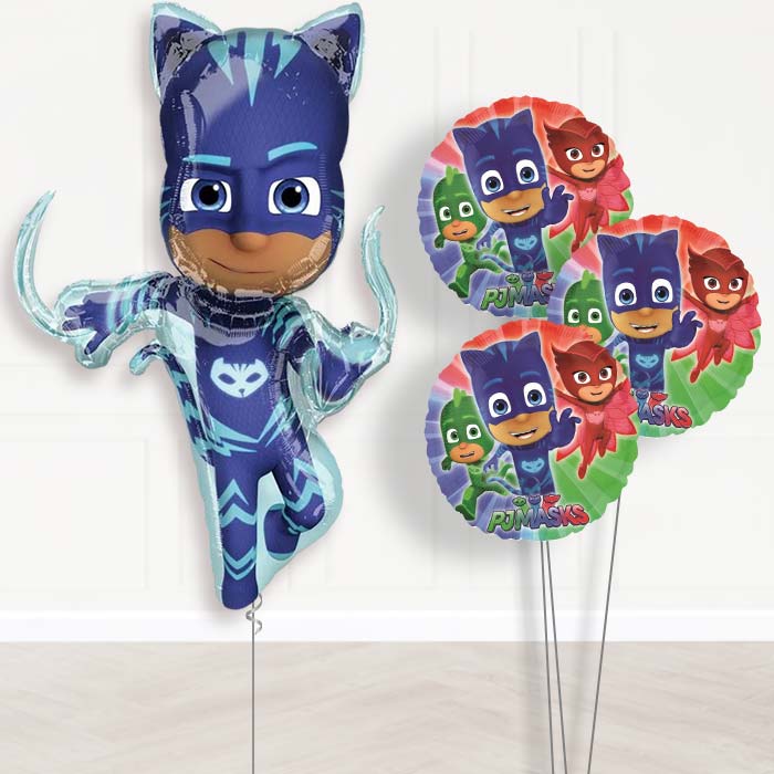 Giant Catboy PJ Masks Balloons Bouquet in a Box - Themed Bouquet | Party Save Smile