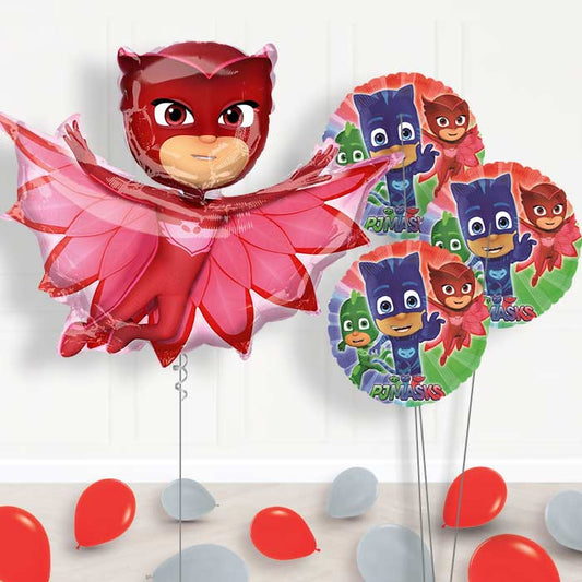 PJ Masks Owlette Inflated Helium Balloons Delivered