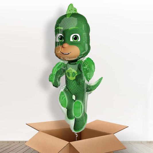 Giant Gekko PJ Masks Helium Balloons in a Box - Giant Balloon | Party Save Smile