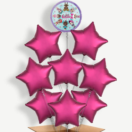 Lol Surprise Purple Balloon Bundle Inflated with Helium | Party Save Smile