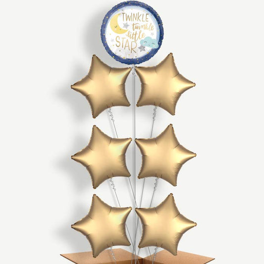Twinkle Twinkle Little Star Helium Balloon Arrangement | Party Save Smile