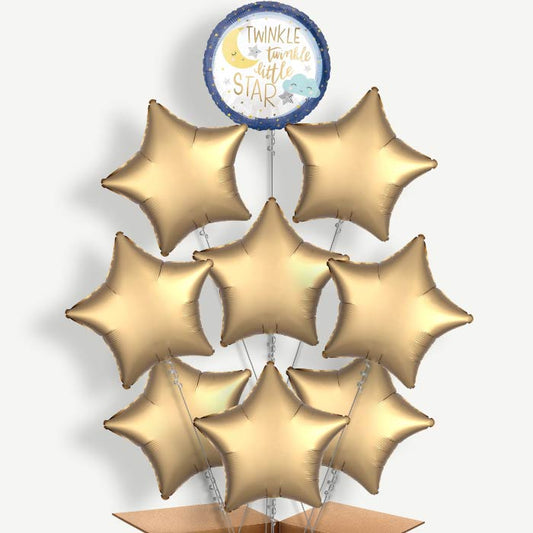 Twinkle Twinkle Little Star Helium Balloon Bundle | Party Save Smile