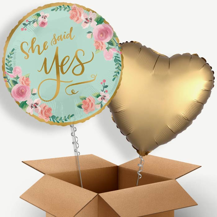 Mint to Be Hen Party & Engagement Helium Balloon Pair | Party Save Smile