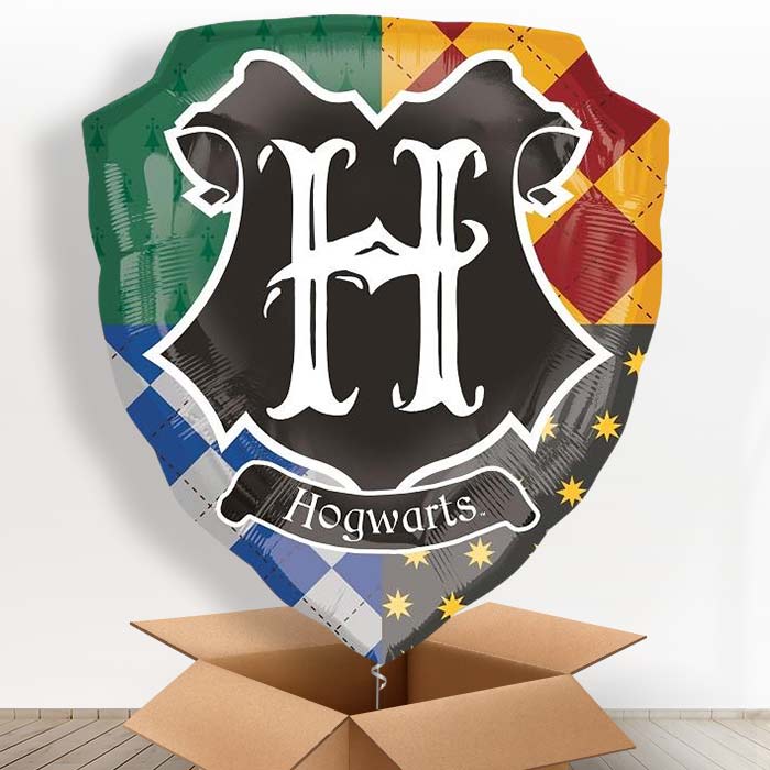 Giant Hogwarts Harry Potter Helium Balloons in a Box Gift - Giant Balloon | Party Save Smile