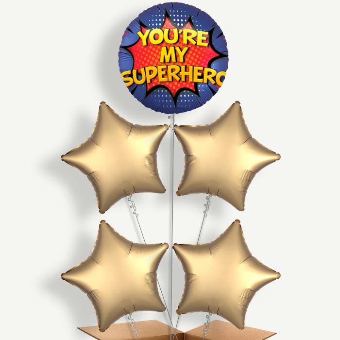 You're my Superhero Helium Balloon Cluster  | Party Save Smile