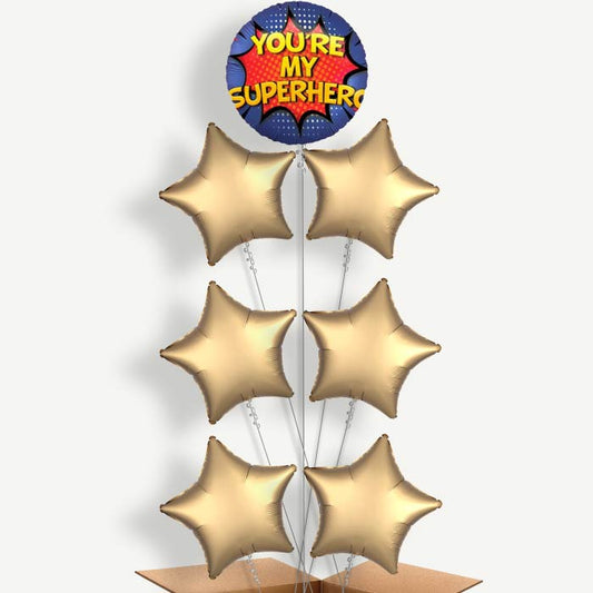 You're my Superhero Helium Balloon Arrangement | Party Save Smile