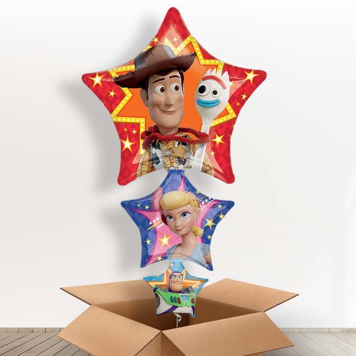Toy Story Helium Balloon in a Box Woody, Buzz, Forky - Giant Balloon | Party Save Smile