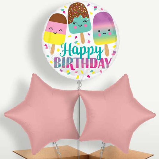 Ice Cream Happy Birthday Balloon Bunches | Party Save Smile