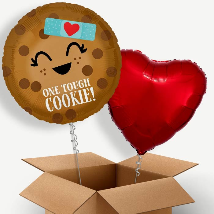 One Tough Cookie Get Well Helium Balloon Pair | Party Save Smile