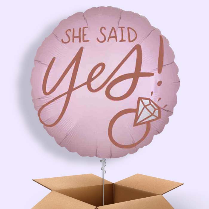 Future Mrs Blush Wedding Helium Balloon in a Box