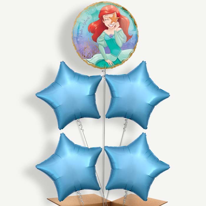 Little Mermaid Balloon Clusters Inflated with Helium | Party Save Smile