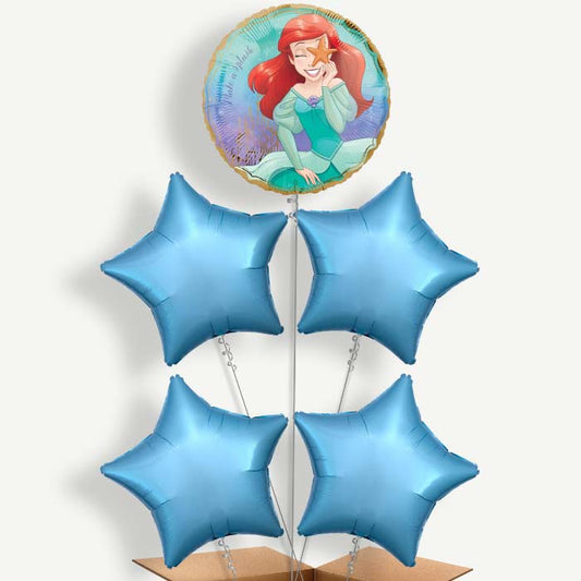 Little Mermaid Balloon Clusters Inflated with Helium | Party Save Smile