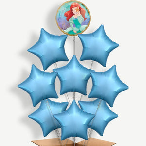 Little Mermaid 9 Balloon Bundle Inflated with Helium