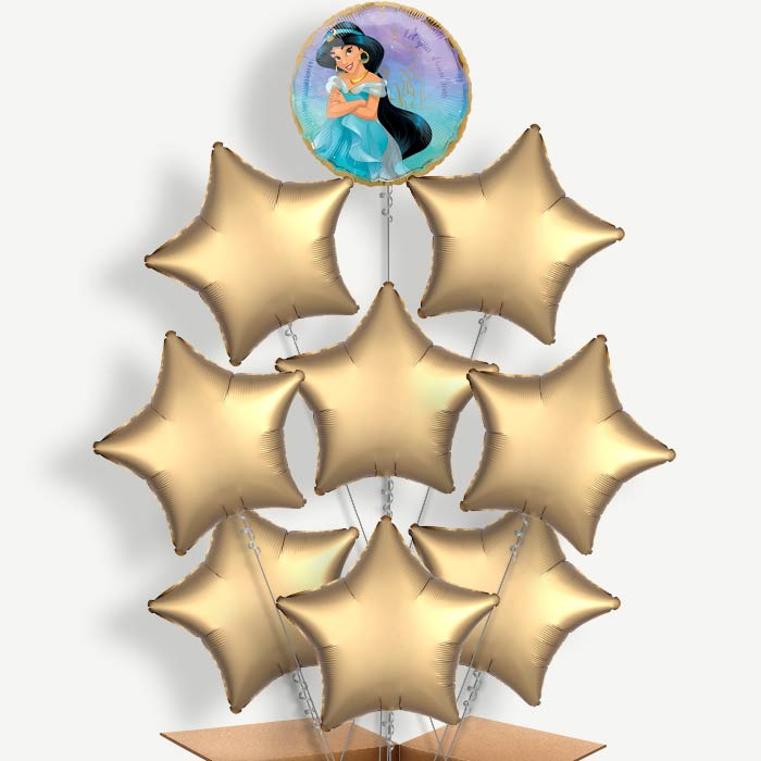 Princess Jasmine Balloon Bundle Inflated with Helium | Party Save Smile