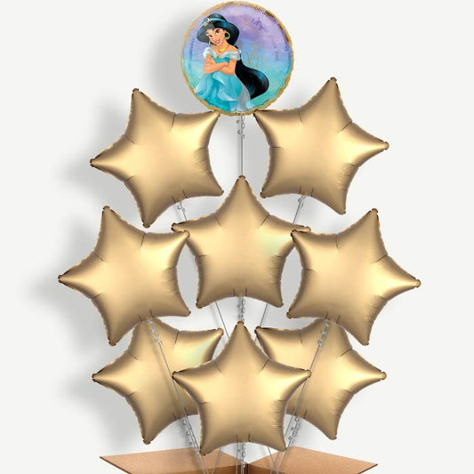 Princess Jasmine Balloon Bundle Inflated with Helium | Party Save Smile