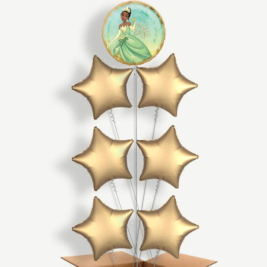 Princess Tiana Balloon Arrangement Inflated with Helium | Party Save Smile