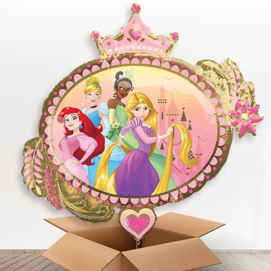 Disney Princess Crown Helium Balloon in a Box - Giant Balloon | Party Save Smile