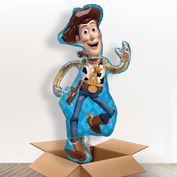 Giant Woody Helium Balloon in a Box - Toy Story Gift - Giant Balloon | Party Save Smile