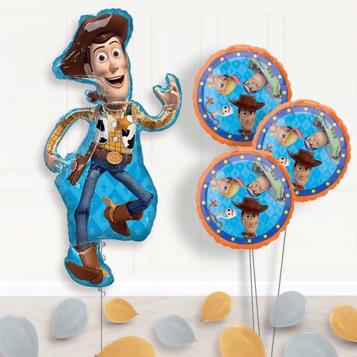 Giant Woody Toy Story Balloon Bouquet in a Box - Themed Bouquet and Latex | Party Save Smile