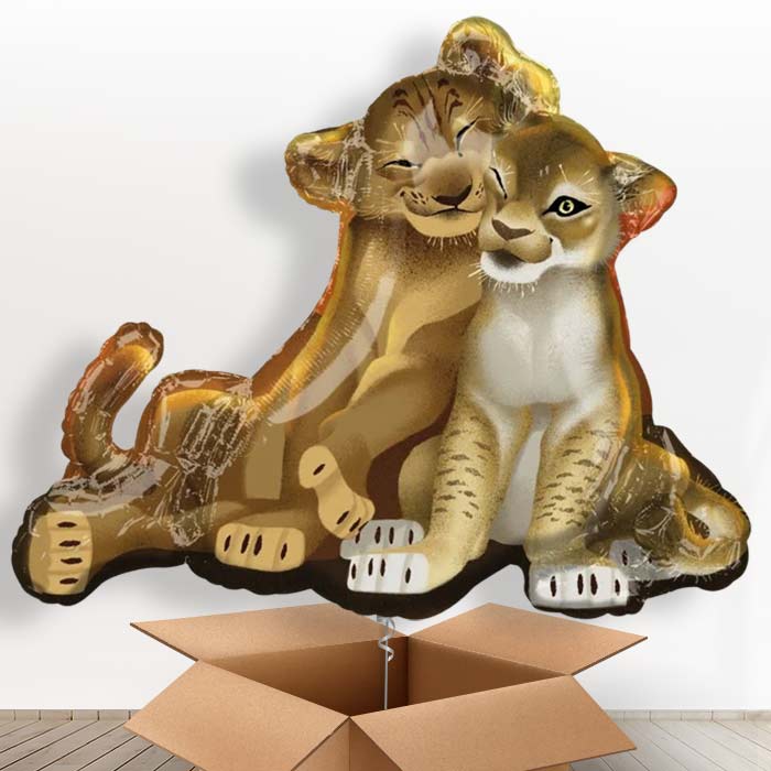 The Lion King Giant Shaped Helium Balloon in a Box Gift - Giant Balloon | Party Save Smile
