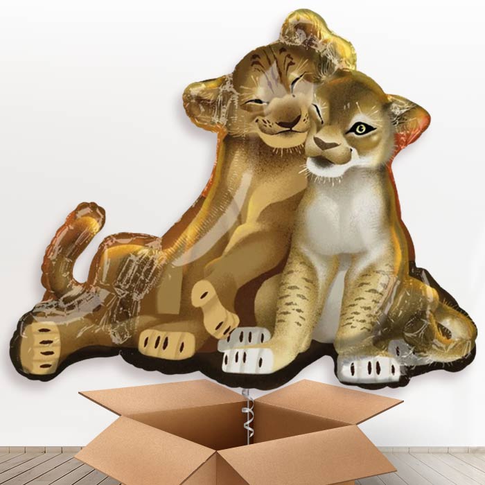 The Lion King Giant Shaped Helium Balloon in a Box Gift - Giant Balloon | Party Save Smile
